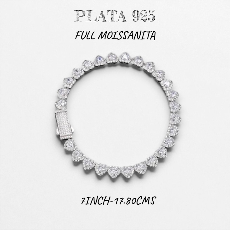 Collar Hearth  de Diamantes Moissanita VVS1 925 Plata